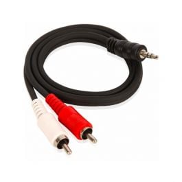Okahama | Cable 3.5mm | 2RCA | Negro