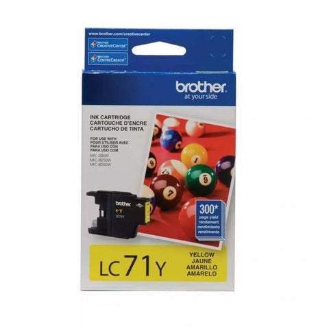 Cartucho de tinta Brother Innobella LC71Y Amarillo, 300 Páginas