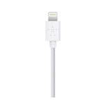 Cargador AC Adaptador Giratorio Belkin con cable USB a Lightning - blanco