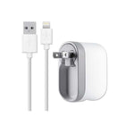 Cargador AC Adaptador Giratorio Belkin con cable USB a Lightning - blanco