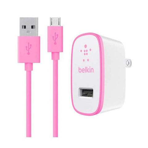 Belkin Cargador Pared 2 1Amp Galaxy S5 S6 Tab 3 Pink