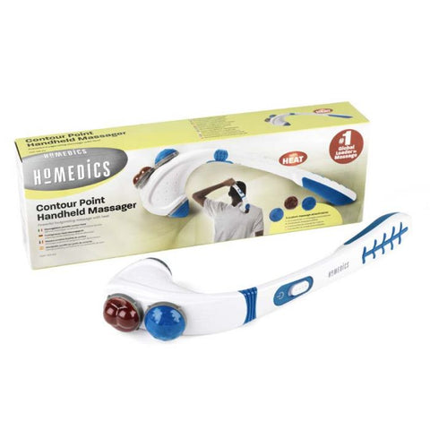 HoMedics HHP-150 | Masajeador de mano de punta contorneada de masajeador | Azul