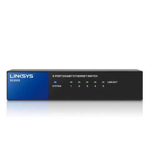 Marca: LINKSYS, ROUTERS, CONMUTADOR ETHERNET GIGABIT DE 5 PUERTOS LINKSYS SE3005