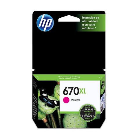 Marca: HP, CONSUMIBLES PARA IMPRESIÓN, Cartucho de tinta HP 670XL Magenta Original (CZ119AL)