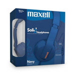 Marca: MAXELL, REGULARES, AUDIFONOS MAXELL SOLID2 SMS-10 - AZUL NAVY