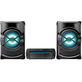 EQUIPO DE SONIDO DE 1200W RMS BOCINAS DE 2 VIAS BLUETOOTH NFC BASS BAZUCA 2 USB 1 CD DVD 2 ENTRADAS RCA 2 ENTRADAS MIC KARAOKE AM FM