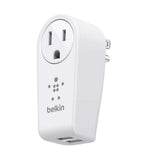 Wall Charger Belkin Rotating with 2 USB AC Passtrough 12W 2 4 Amp White