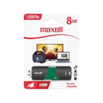 Marca: MAXELL, MEMORIAS USB, Memoria USB Maxell 8GB Flix USB 2.0 Flash Drive - Negro