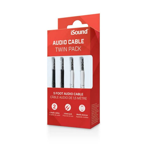 DREAMGEAR - AUDIO CABLE TWIN PACK