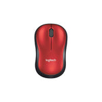 Marca: LOGITECH, MOUSE, MOUSE ÓPTICO LOGITECH M185 INALÁMBRICO-ROJO