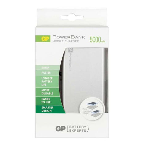 GP 3887 | PORTABLE POWERBANK | 5000MAh | LI ION LIPSTICK METAL | PLATA