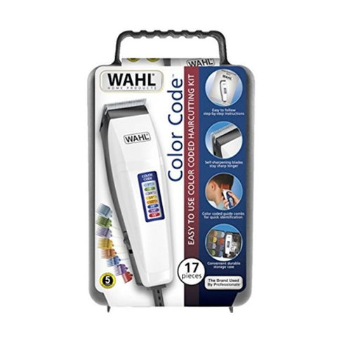 Marca: WAHL, MÁQUINAS PARA CORTAR CABELLO, MÁQUINA PARA CORTAR CABELLO KIT 17 PIEZAS