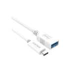 Kanex USB C to USB A Female Cable 20cm White