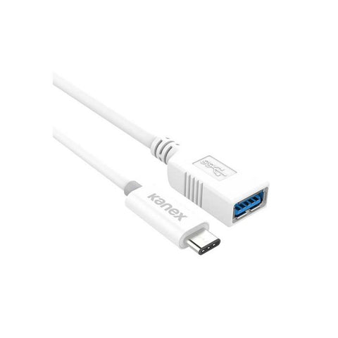 Kanex USB C to USB A Female Cable 20cm White