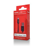 Cable Apple Lightning to USB 4 feet Black
