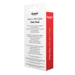 MICRO USB CABLE TWIN PACK