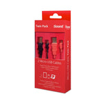 MICRO USB CABLE TWIN PACK