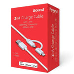 DREAMGEAR - 2IN1 CHARGE CABLE LIGHTNING™ CONNECTOR & MICRO-USB