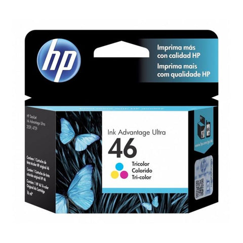 Marca: HP, CONSUMIBLES PARA IMPRESIÓN, Cartucho de tinta HP 46 tricolor Original (CZ638AL)