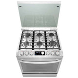Marca: LG, ESTUFAS A GAS, Estufa a Gas LG 5.4 cu.ft. | EasyClean | Triple Flama UltraHeat - Gris