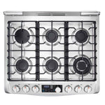 Marca: LG, ESTUFAS A GAS, Estufa a Gas LG 5.4 cu.ft. | EasyClean | Triple Flama UltraHeat - Gris