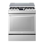 Marca: LG, ESTUFAS A GAS, Estufa a Gas LG 5.4 cu.ft. | EasyClean | Triple Flama UltraHeat - Gris