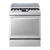 Marca: LG, ESTUFAS A GAS, Estufa a Gas LG 5.4 cu.ft. | EasyClean | Triple Flama UltraHeat - Gris