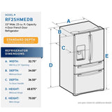 Refrigerador Tipo Europeo Samsung De 25 cu. ft. | 4 Puertas | Twin Cooling Plus - Gris