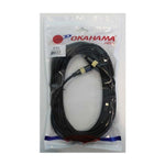 OKAHAMA | CABLES | TOSLINK OPTICS FIBER | 25ft | NEGRO