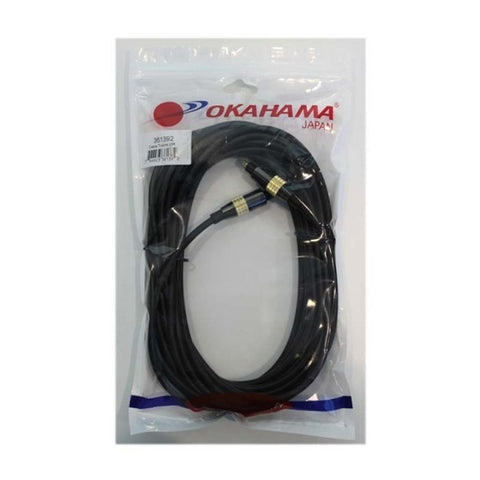 OKAHAMA | CABLES | TOSLINK OPTICS FIBER | 25ft | NEGRO