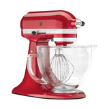 BATIDORA DE PEDESTAL BOWL DE VIDRIO SERIE ARTISTAN 5QT 325WTTS 10 VEL CANDY APPLE RED