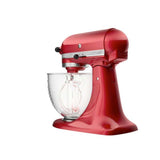 BATIDORA DE PEDESTAL BOWL DE VIDRIO SERIE ARTISTAN 5QT 325WTTS 10 VEL CANDY APPLE RED