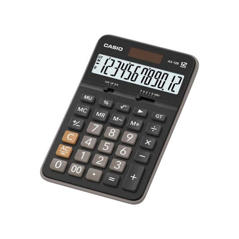 Marca: CASIO, CALCULADORAS Y SUMADORAS, CASIO CALCULADORA MESA COMPACTA 12 DIG AX12B