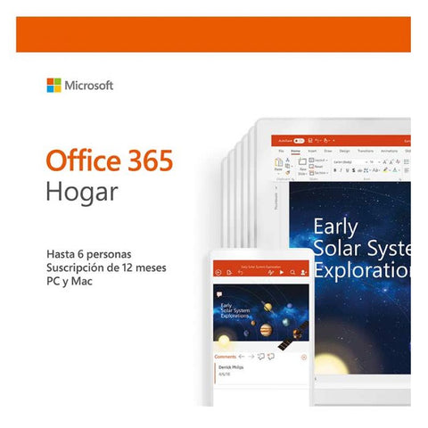 Marca: MICROSOFT, SOFTWARE, MICROSOFT OFFICE 365 HOGAR 2019 PC/MAC - 6 USUARIO