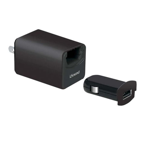 Marca: DREAMGEAR, ACCESORIOS PARA AUTO, DREAMGEAR - ISOUND WALL Y CAR COMBO CHARGER PRO PARA TELÉFONOS INTELIGENTES, TABLETAS, REPRODUCTORES DE MP3 Y OTROS DISPOSITIVOS ALIMENTADOS POR USB (NEGRO)