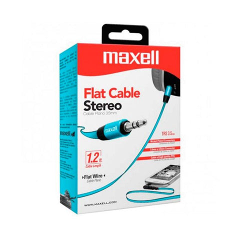 Marca: MAXELL, ACCESORIOS DE AUDIO, CABLE AUXILIAR 3.5 MM MAXELL - AZUL
