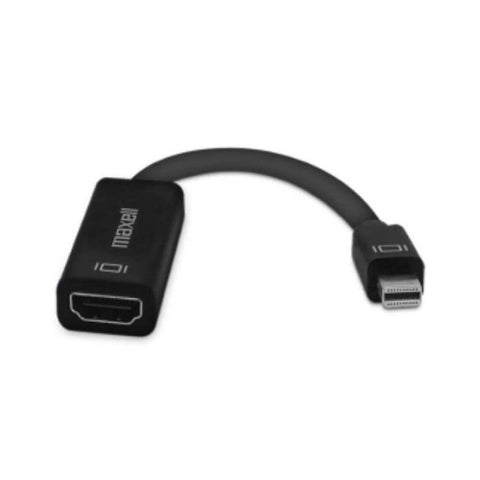 Marca: MAXELL, CABLES Y ADAPTADORES PC, Adaptador de Puerto Maxell Mini Display a HDMI - Negro