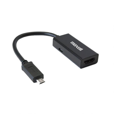 Marca: MAXELL, CABLES Y ADAPTADORES PC, ADAPTADOR MAXELL MICRO USB HDMI