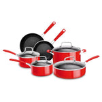 Marca: KITCHEN AID, OLLAS Y SARTENES, Set De Sartenes KitchenAid 10 Piezas - Rojo