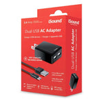 DREAMGEAR - DUAL-USB AC CHARGER WITH MICRO USB CABLE, 2.4 A