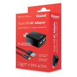 DREAMGEAR - DUAL-USB AC CHARGER WITH MICRO USB CABLE, 2.4 A
