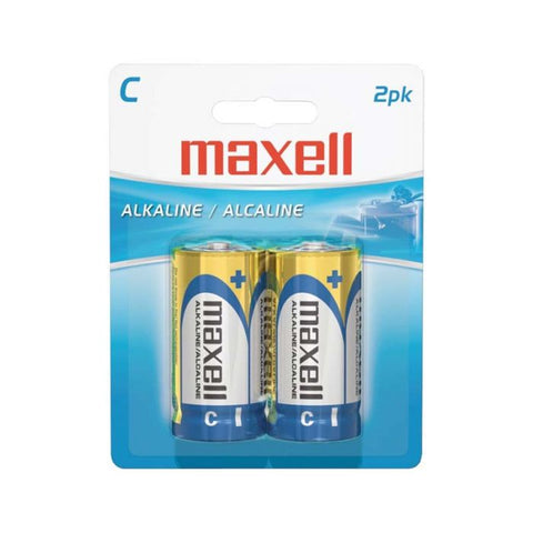BATERIA MAXELL ALCALINA C 2 PK