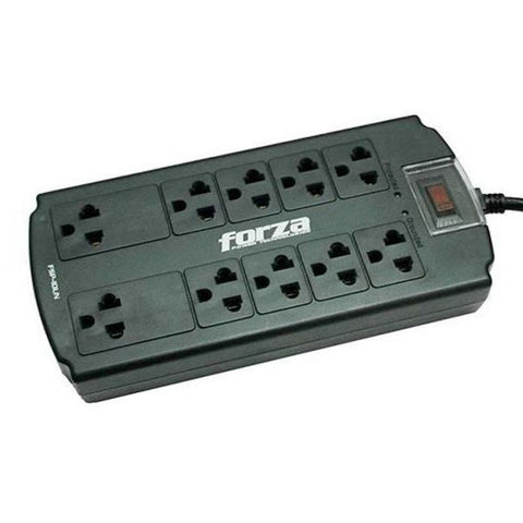 Marca: FORZA, REGULADORES DE VOLTAJE, SUPRESOR DE PICOS FORZA FSP-10UN DE 1080J / 1800W CON 10 CONTACTOS