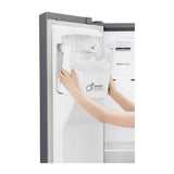 Refrigerador LG | 22 pies cúbicos | Side by Side | Moist Balance Crisper™ | Compresor Lineal Inverter | Platino Plata