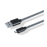 Marca: DREAMGEAR, CABLES CARGADORES Y BATERÍAS, Cable MicroUSB iSound Braided de 10 pies - Negro