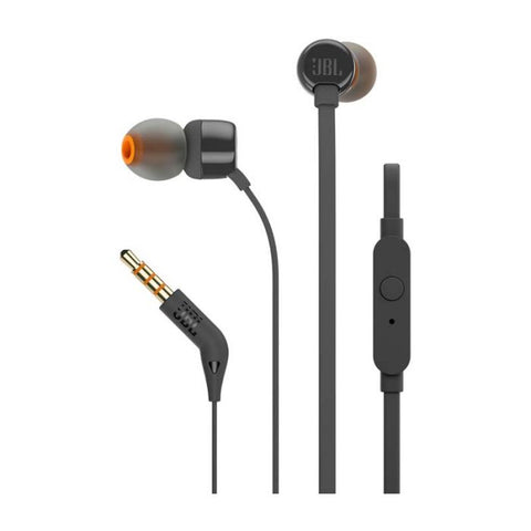 Marca: JBL, AUDIFONOS ALÁMBRICOS, JBL T110 BLACK IN EAR HEADPHONES ONEBUTTON REMOTE FLAT CABLE