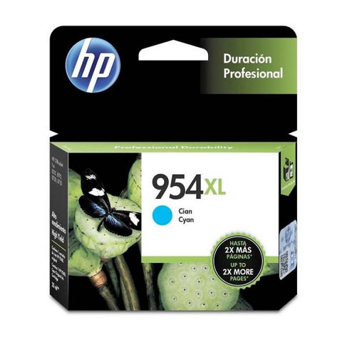 Marca: HP, CONSUMIBLES PARA IMPRESIÓN, Cartucho de tinta HP 954XL Cian Original (L0S62AL)