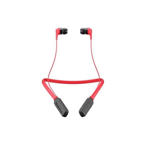 Marca: SKULLCANDY, AUDIFONOS INALÁMBRICOS, SKULLCANDY - INK'D BLUETOOTH WIRELESS EARBUDS WITH MIC, RED/BLACK