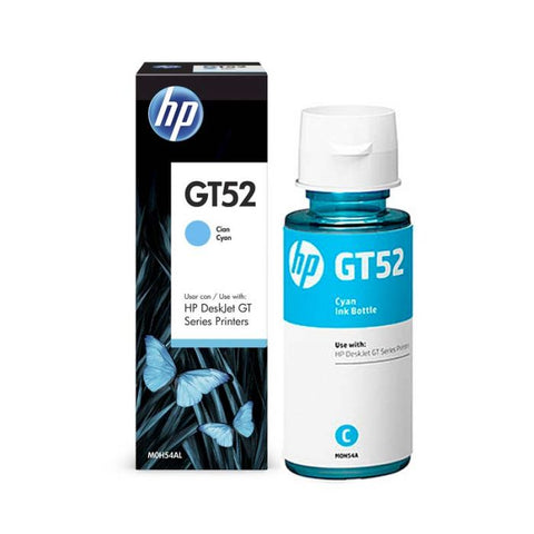 Marca: HP, CONSUMIBLES PARA IMPRESIÓN, Botella de tinta original cian HP GT52 (M0H54AL)