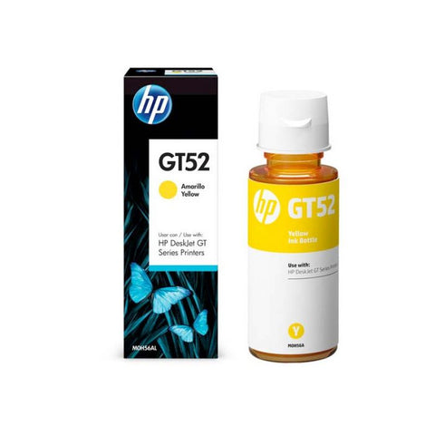 Marca: HP, CONSUMIBLES PARA IMPRESIÓN, Botella de tinta original amarilla HP GT52 (M0H56AL)